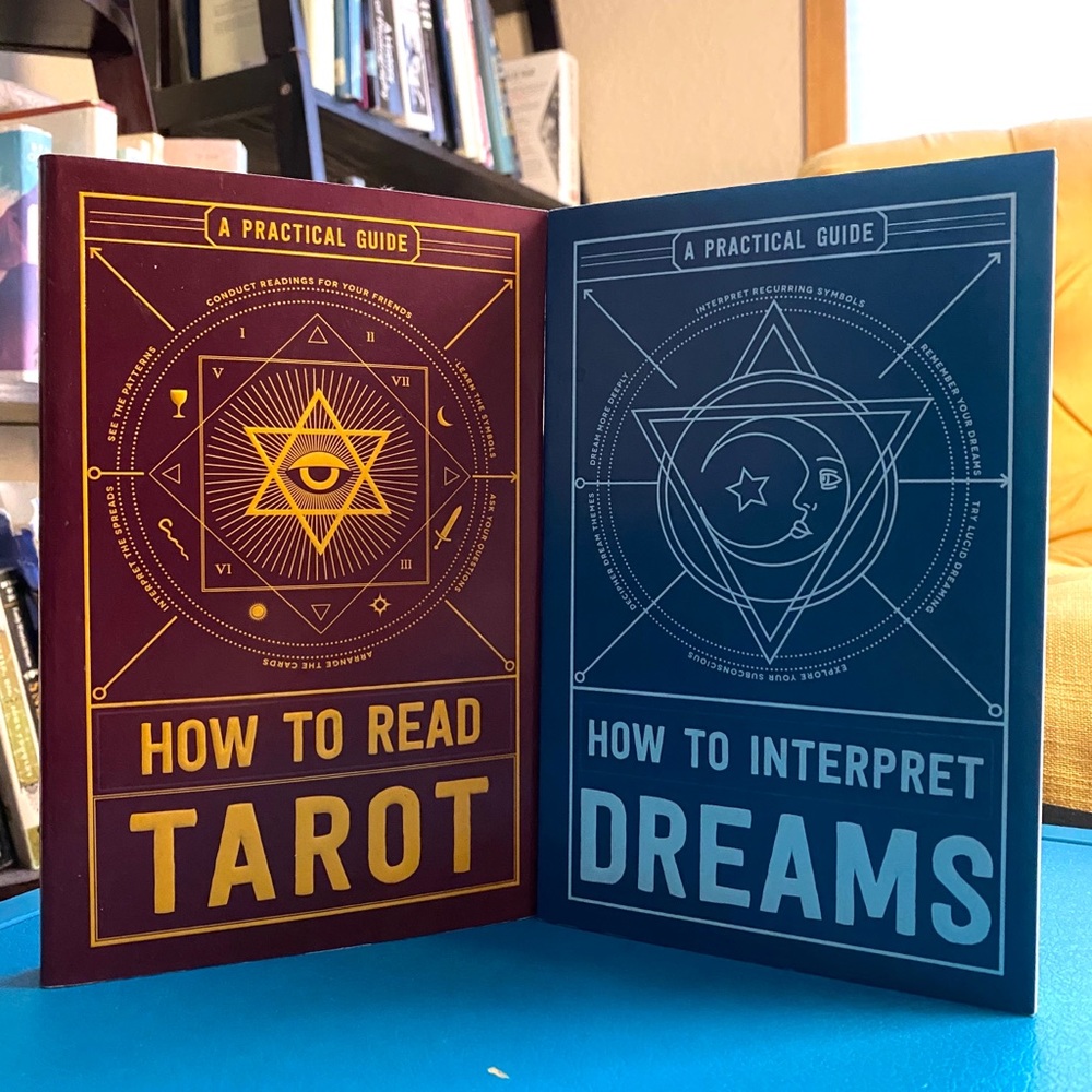 Two divination books on Tarot and Dreams